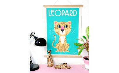 Affiche OMM Design Léopard