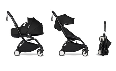 Babyzen YOYO2 stroller complete with Bassinet - black and black frame - Petit-Toi