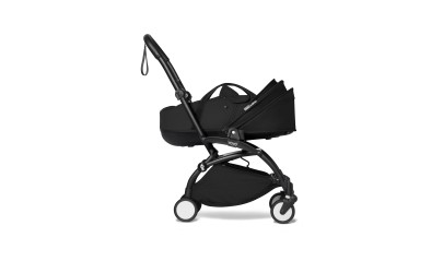 Stroller YOYO3 Bassinet Black + White Frame