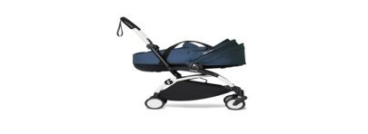 Stroller Babyzen YOYO2 Bassinet  Navy Blue + White Frame - Petit Toi Lausanne