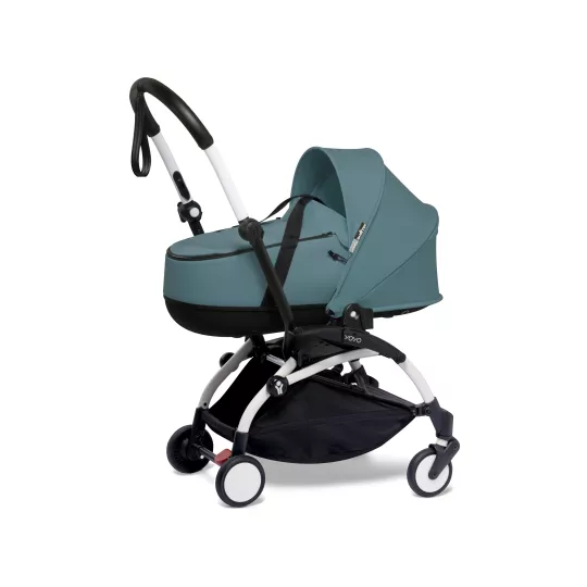 Stroller YOYO3 Bassinet Aqua + White Frame