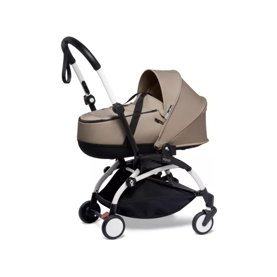 Stroller YOYO3 Bassinet Taupe + White Frame