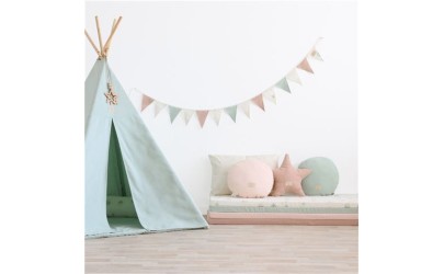 Round Newton Cushion Misty Pink Nobodinoz Petit-Toi