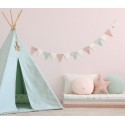 Coussin Newton blanc Nobodinoz  Petit-Toi