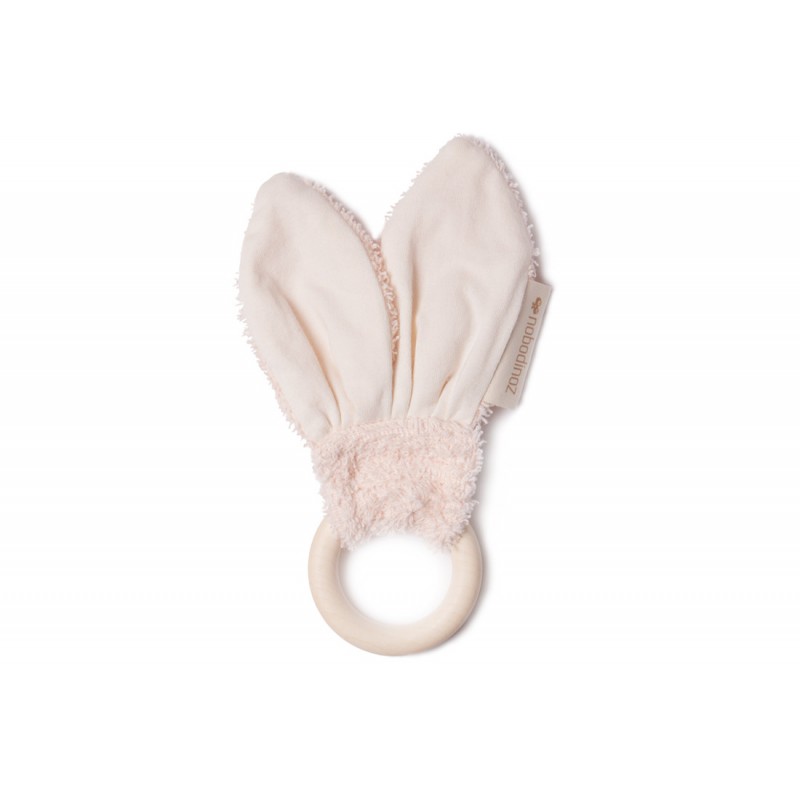 Teether Ring Bunny Pink Nobodinoz Petit-Toi