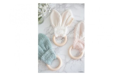 Teether Ring Bunny Caramel Nobodinoz Petit-Toi