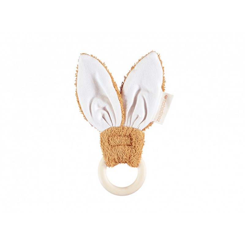 Teether Ring Bunny Caramel Nobodinoz Petit-Toi