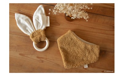 Teether Ring Bunny Caramel Nobodinoz Petit-Toi