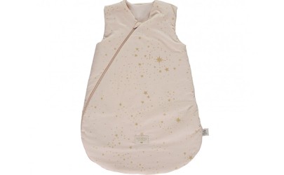 winter-sleeping-bag-snowy-gold-stella-dream-pink-nobodinoz-petit-toi-lausanne