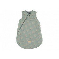 Gigoteuse d'hiver/Mi-saison - blanc gatsby/vert...