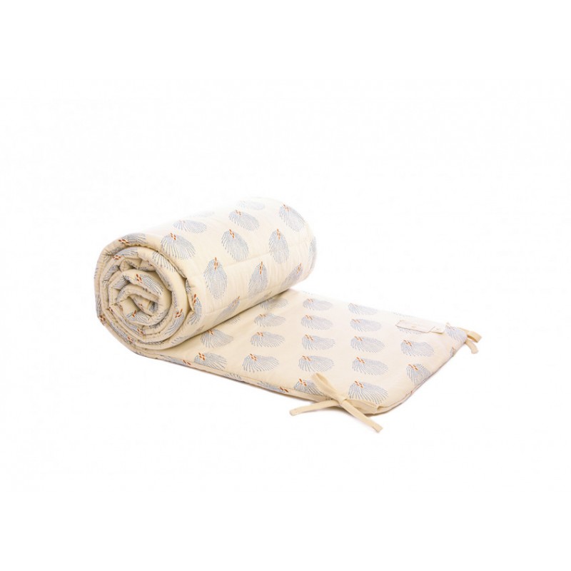 tour de lit nest bleu gatsby crème Nobodinoz Petit-Toi tour de lit nest bleu gatsby crème Nobodinoz Petit-Toi