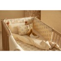 Cot bumper nest blue gatsby cream Nobodinoz Petit-Toi