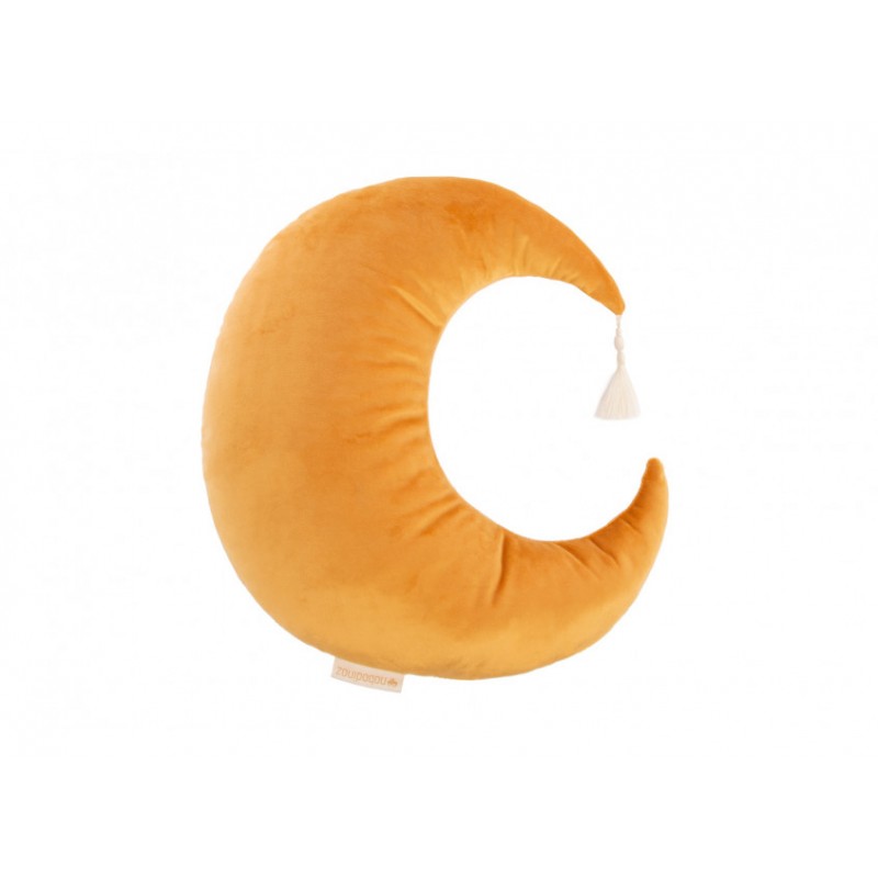 velvet-cushion-pierrot-moon-farniente-yellow-nobodinoz-petit-toi-lausanne