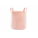 panier-rangement-velours-savanna-rose-fleuri-nobodinoz-petit-toi-lausanne