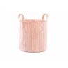 panier-rangement-velours-savanna-rose-fleuri-nobodinoz-petit-toi-lausanne