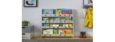 bookcase with alphabet 5 colors Tidy Books Petit-Toi