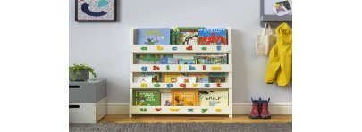 bookcase with alphabet 5 colors Tidy Books Petit-Toi