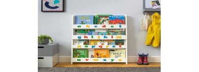 bookcase with alphabet 5 colors Tidy Books Petit-Toi