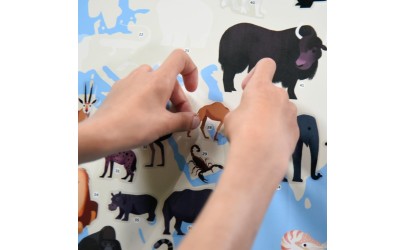 Giant poster discovering animals Poppik Petit-Toi