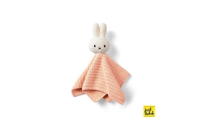 Cadeau de naissance doudou rose en tricot - petit-toi.ch