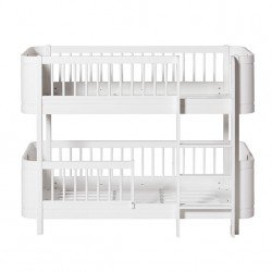 Low Bunk Bed - Wood Mini Collection - White