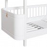 low bunk bed wood mini collection white Oliver Furniture Petit-Toi