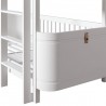 low bunk bed wood mini collection white Oliver Furniture Petit-Toi
