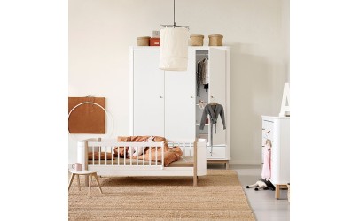 Junior bed Wood - white - Oliver Furniture - Petit Toi Lausanne