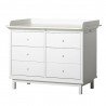 Commode Seaside Blanc 6 tiroirs- Oliver Furniture - Petit Toi