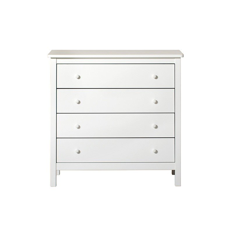 Commode Seaside Blanc 4 tiroirs - Oliver Furniture - Petit Toi