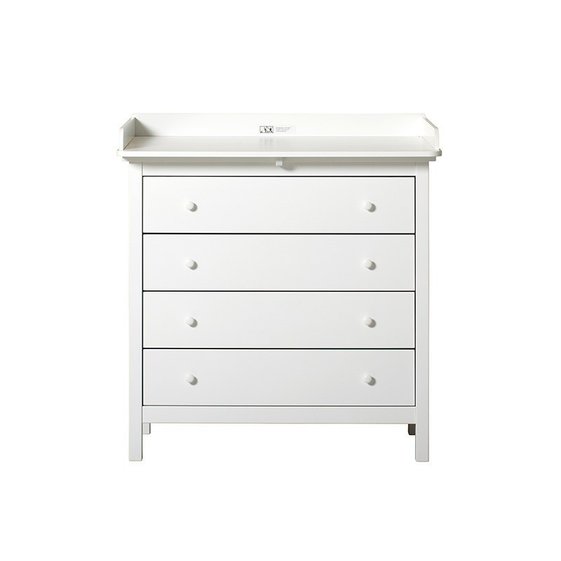 Commode Seaside Blanc 4 tiroirs - Oliver Furniture - Petit Toi