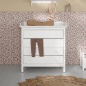 Commode Seaside Blanc 4 tiroirs - Oliver Furniture - Petit Toi
