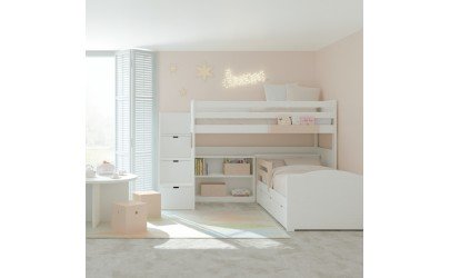 Loft Bed + Storage Steps