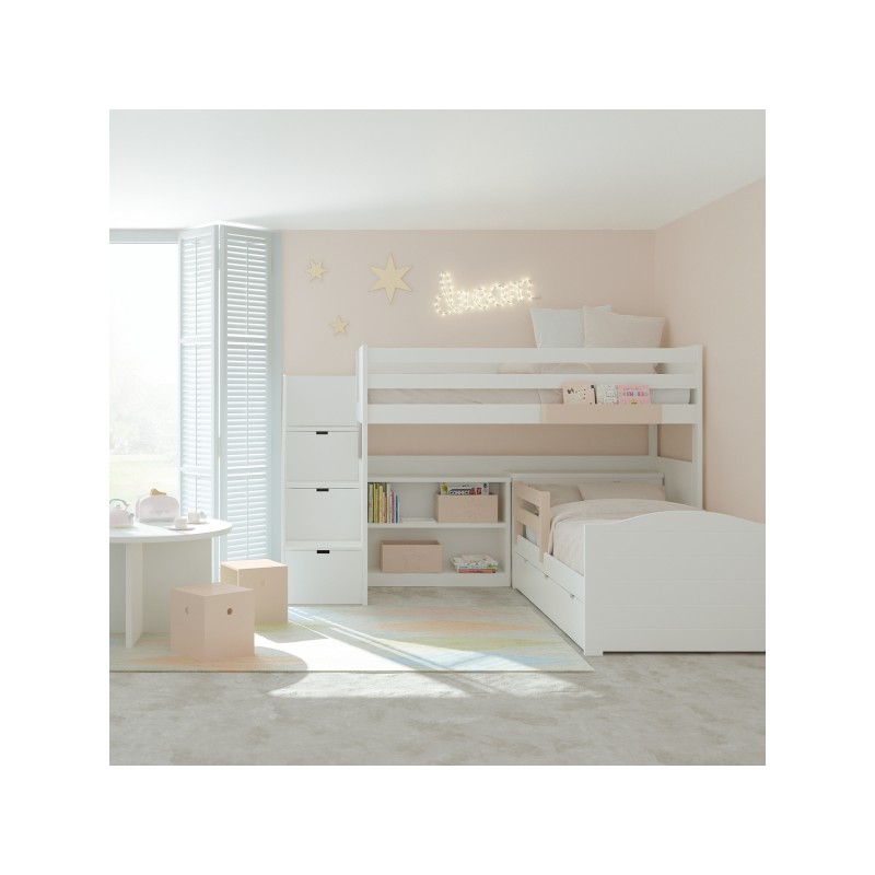 Loft Bed + Storage Steps