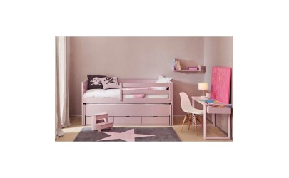 Lit gigogne avec casiers Cometa – 20 coloris