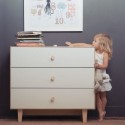 Commode Merlin – Bouleau – 3 tiroirs
