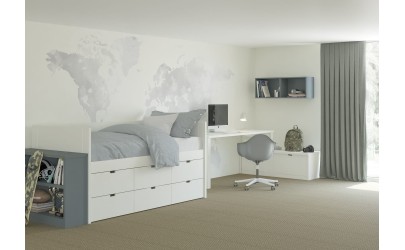 Block Bed 2 + Drawers  Muba Design - Petit Toi