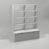 Bookcase 3 Columns + 3 Drawers Muba Design - Petit Toi
