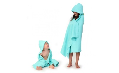 Kids hooded towel midnight blue Ekobo Petit-Toi