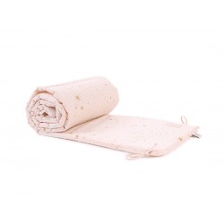 Cot bumper - Nest - Gold Stella - Dream Pink