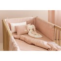 tour de lit nest bulles blanches vieux rose Nobodinoz Petit-Toi