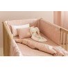 tour de lit nest bulles blanches vieux rose Nobodinoz Petit-Toi
