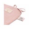 tour de lit nest bulles blanches vieux rose Nobodinoz Petit-Toi
