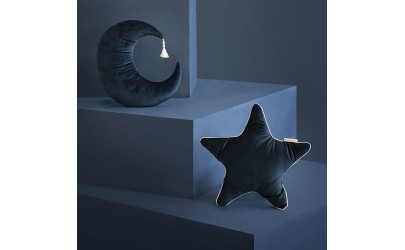 Aristote Star Velvet Cushion Night Blue Nobodinoz Petit-Toi