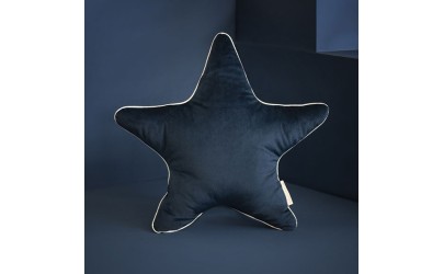 Coussin Aristote étoile velours bleu nuit Nobodinoz Petit-Toi