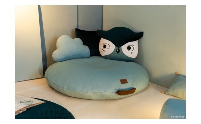 coussin-hibou-vert-eden-nobodinoz-petit-toi-lausanne