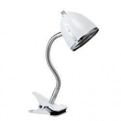 White clip-on lamp