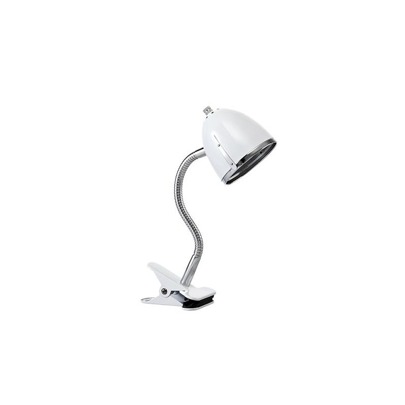 White clip-on lamp