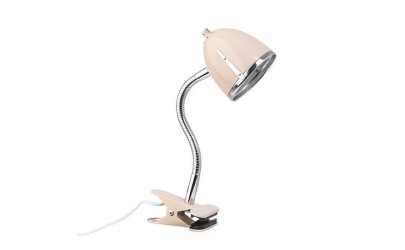 Pink clip-on lamp