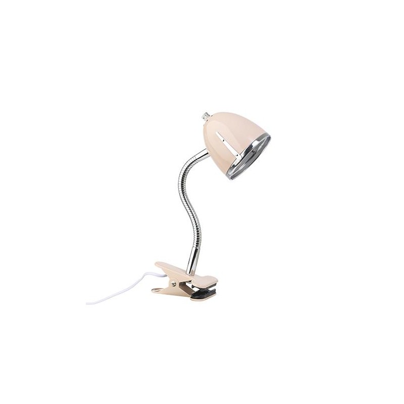Pink clip-on lamp